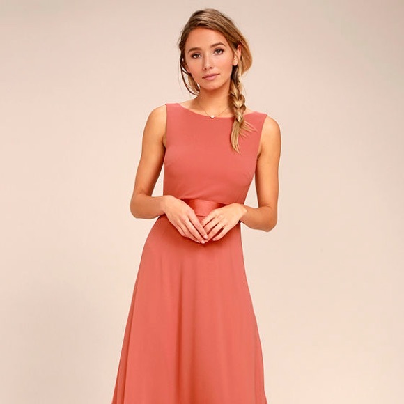 rose colored formal dresses